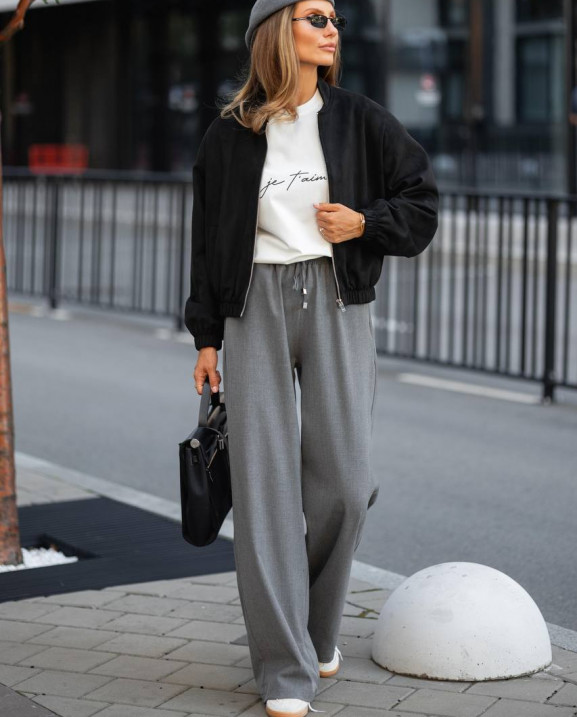 88 Бомбер з замши